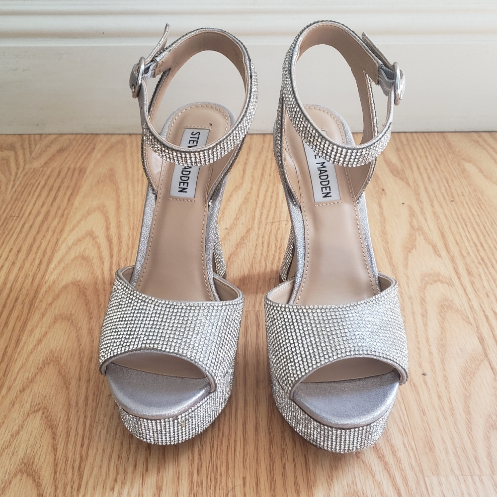 Steve Madden Rhinestone Heels - Picture 2 of 4